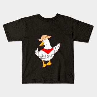 Cowboy duck style Kids T-Shirt